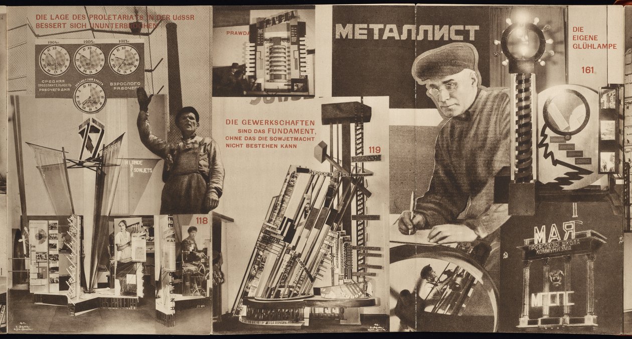 USSR. Katalog over den sovjetiske paviljongen på den internasjonale presseutstillingen, Köln, 1928 av Eliezer Markowich Lissitzky