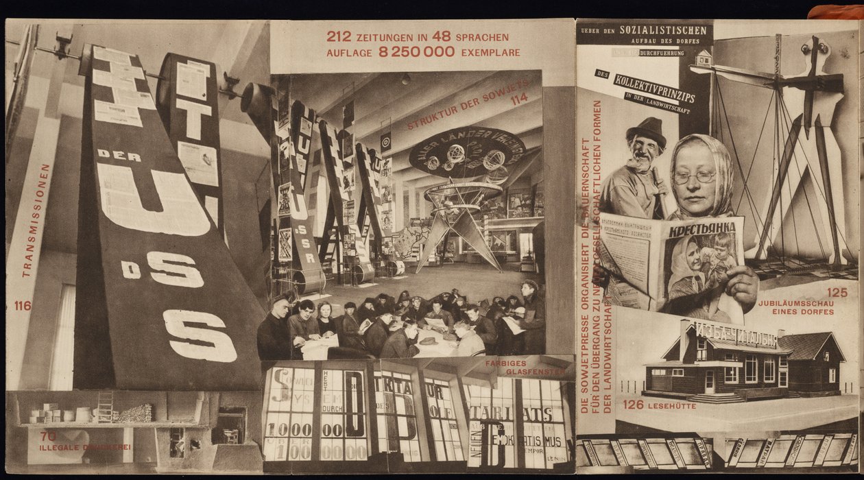 USSR. Katalog over den sovjetiske paviljongen på den internasjonale presseutstillingen, Köln, 1928 av Eliezer Markowich Lissitzky