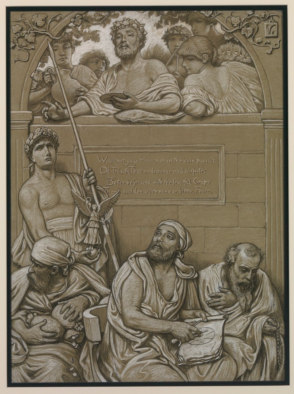 (Illustrasjon til Omar Khayyáms Rubáiyát) Frontispis av Elihu Vedder