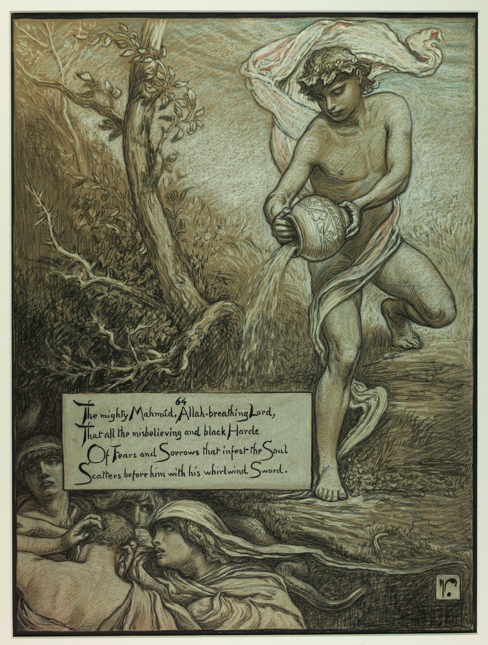 (Illustrasjon til Rubáiyát av Omar Khayyám) Den mektige Mahmud av Elihu Vedder