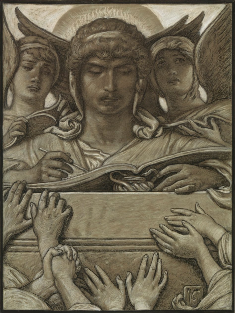 (Illustrasjon til Rubáiyát av Omar Khayyám) Den innspillende engelen av Elihu Vedder