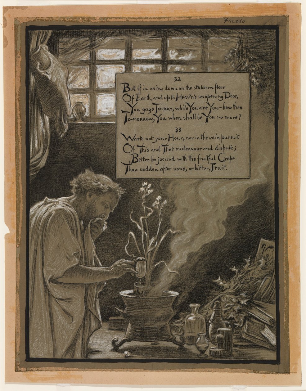 (Illustrasjon til Rubáiyát av Omar Khayyám) Den forgjeves jakten av Elihu Vedder