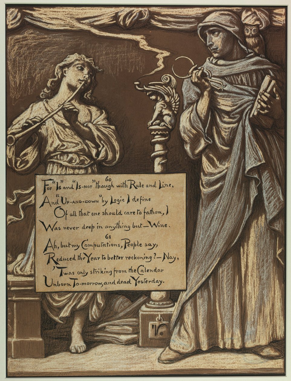 (Illustrasjon til Rubáiyát av Omar Khayyám) Fornuftens skilsmisse av Elihu Vedder