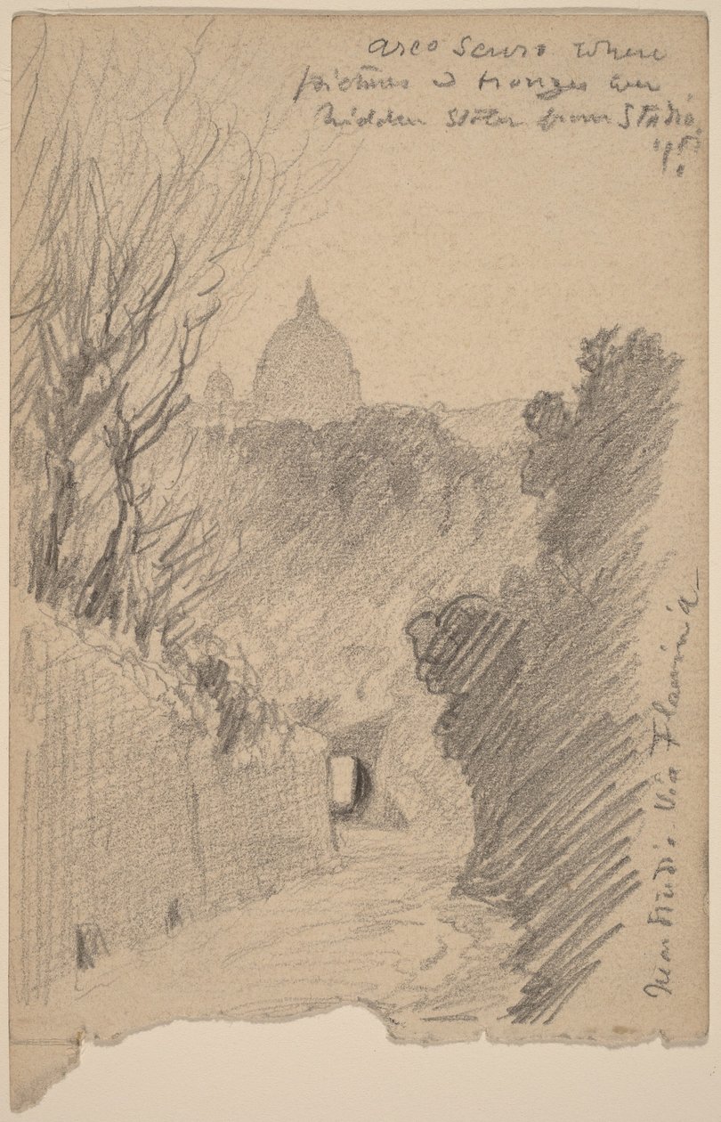 Arco Oscuro - Over Via Flaminia av Elihu Vedder