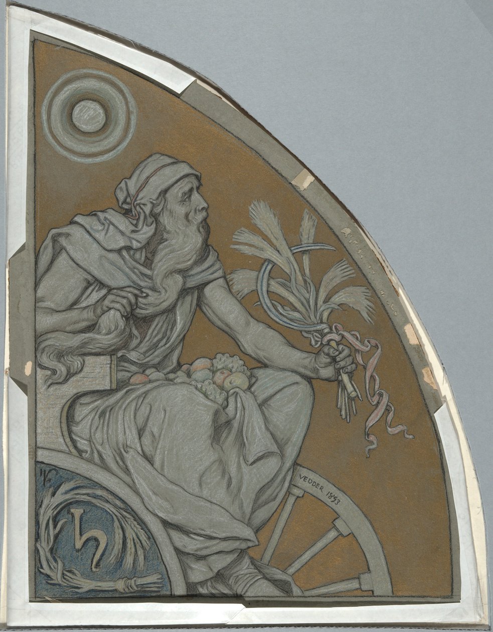 Tegneserie for Saturn av Elihu Vedder