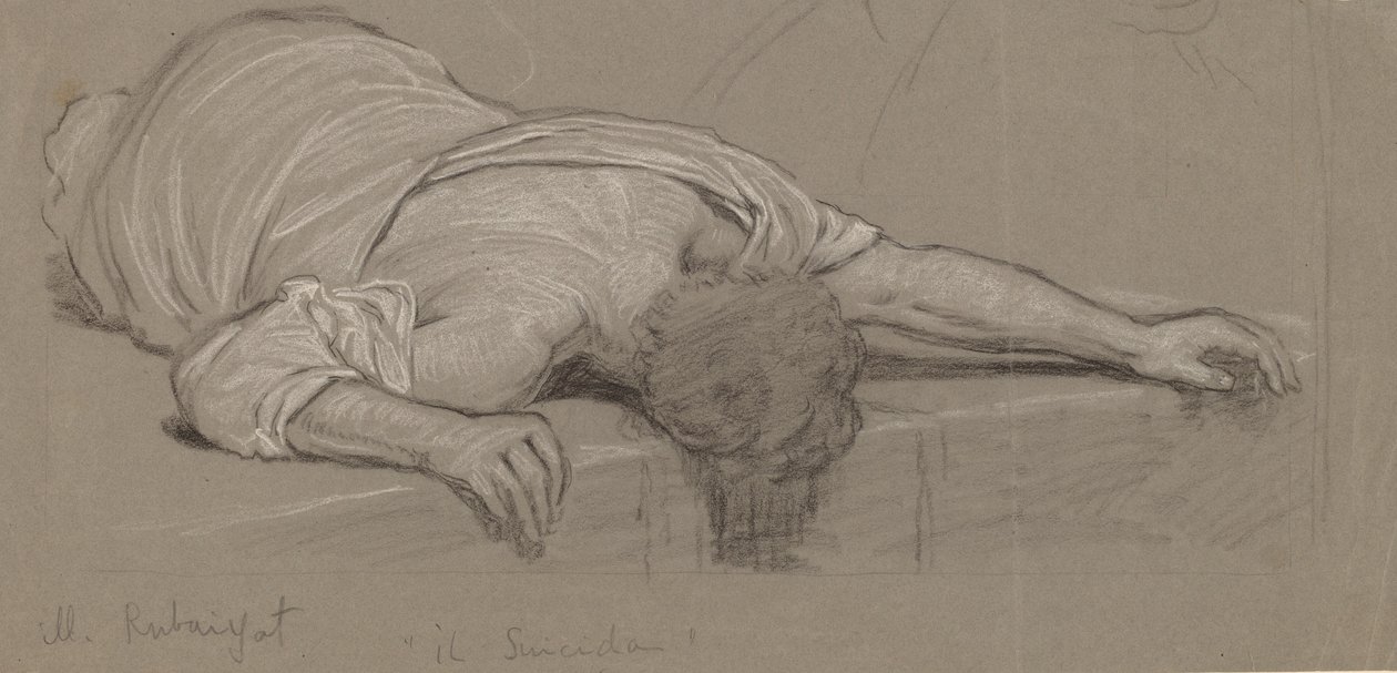 Fra Rubáiyat, ca. 1887. av Elihu Vedder