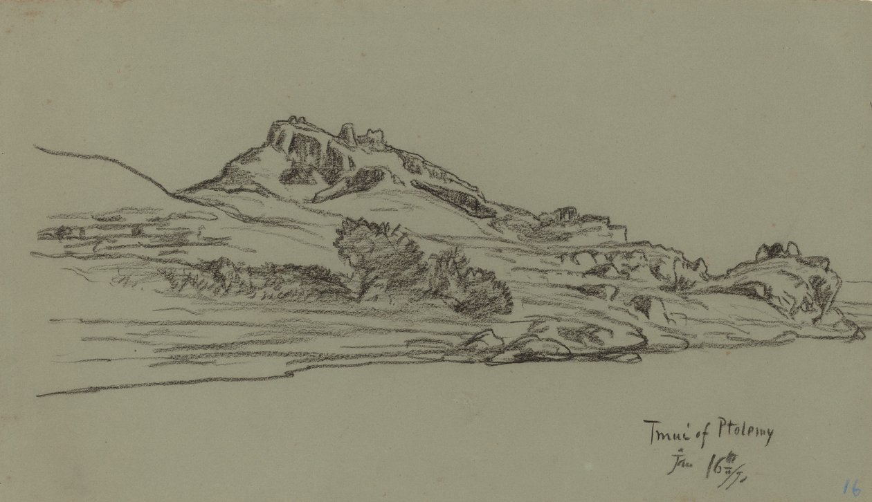 Nile Journey, Tmui av Ptolemaios, 1890. av Elihu Vedder