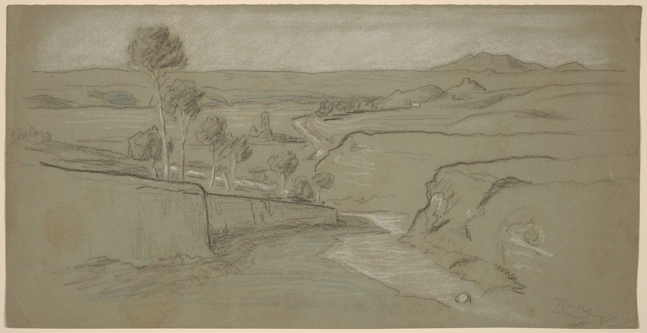 Romersk landskap av Elihu Vedder