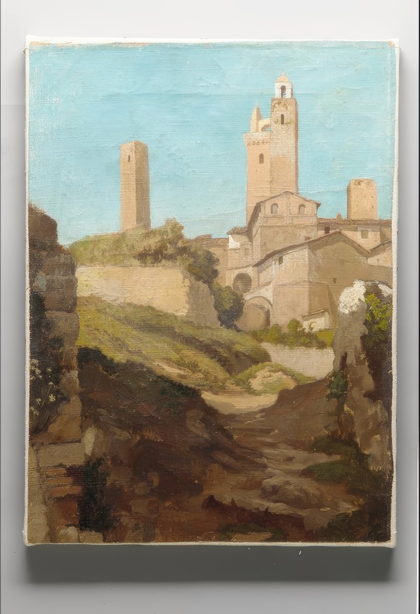 Saint Gimignano av Elihu Vedder
