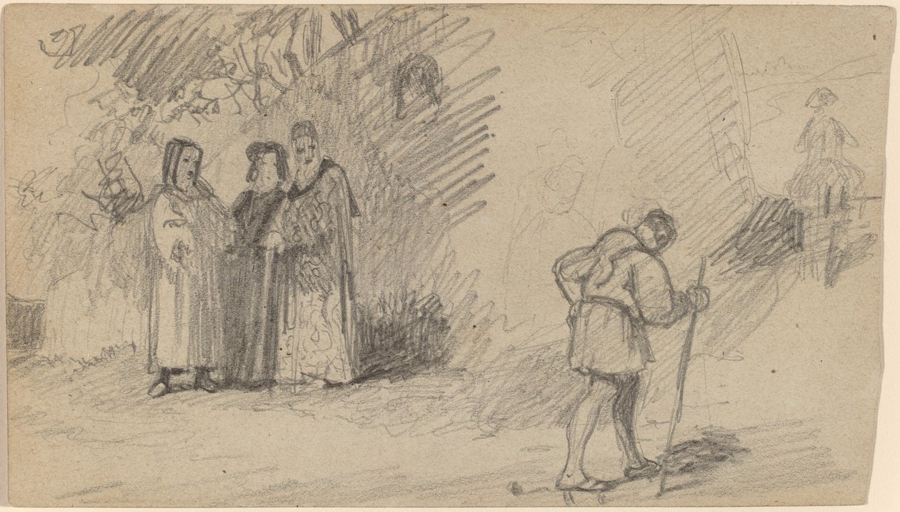 Sønnen og eselet, ca. 1859. av Elihu Vedder
