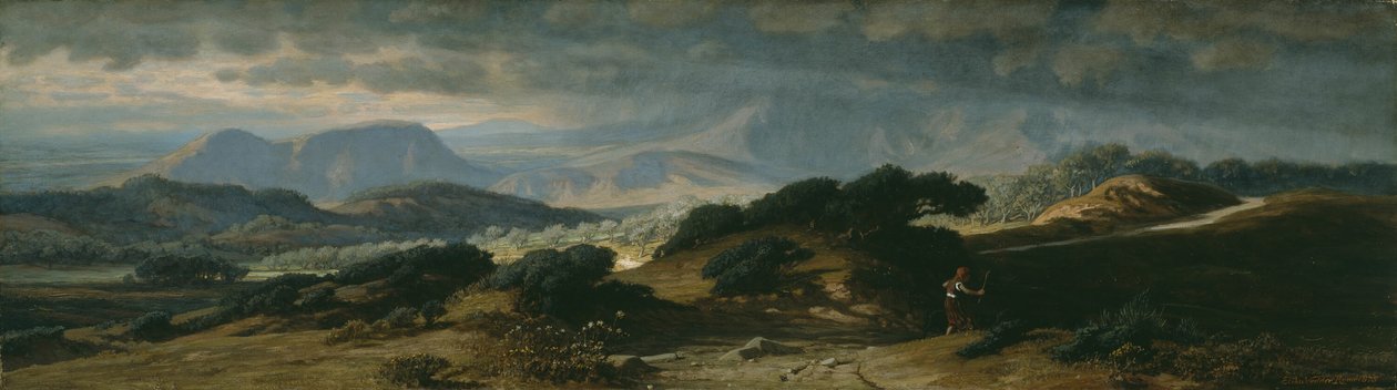 Storm i Umbria, 1875. av Elihu Vedder