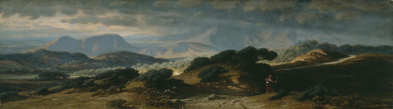 Storm i Umbria, 1875 av Elihu Vedder