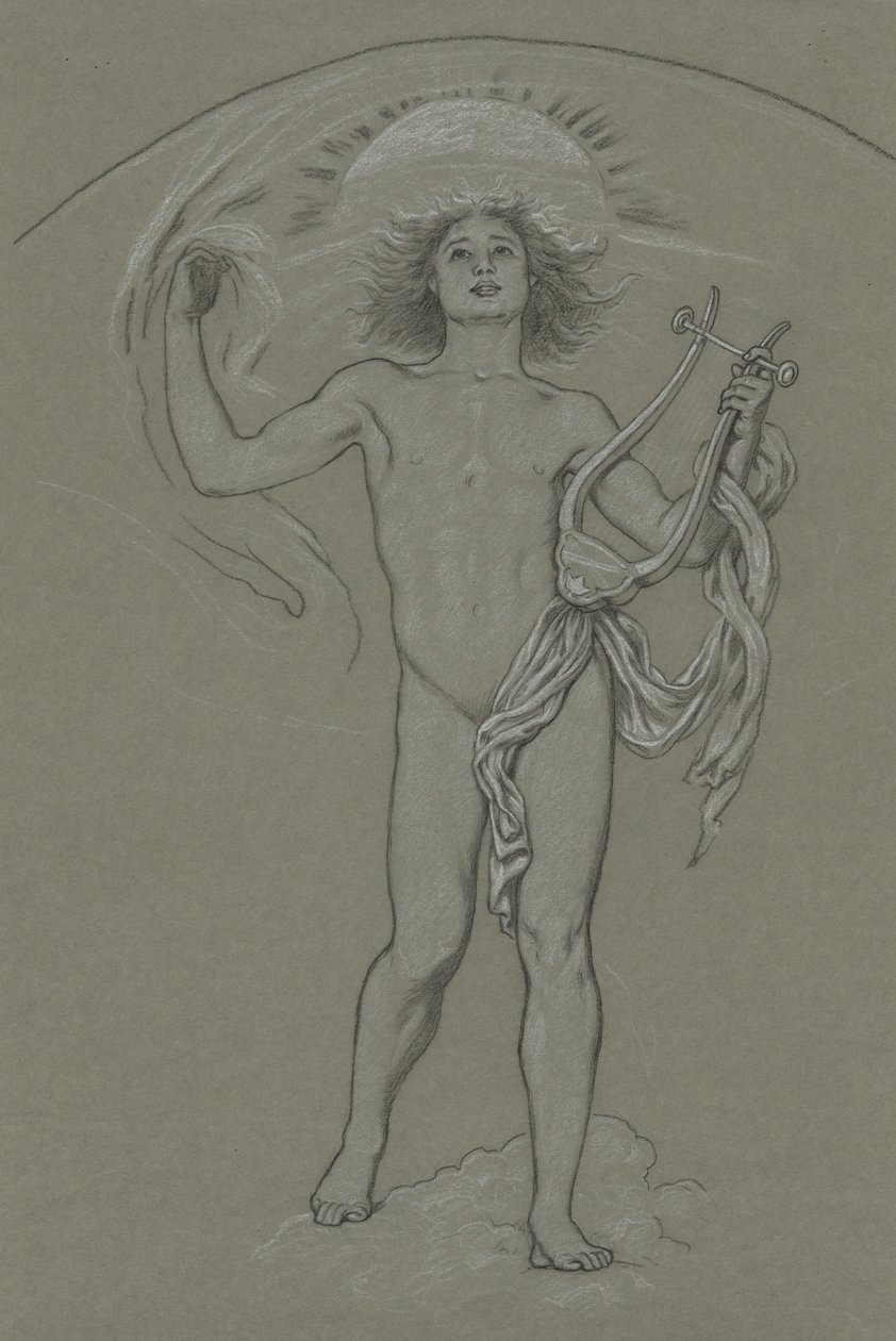 Studer for Apollo av Elihu Vedder