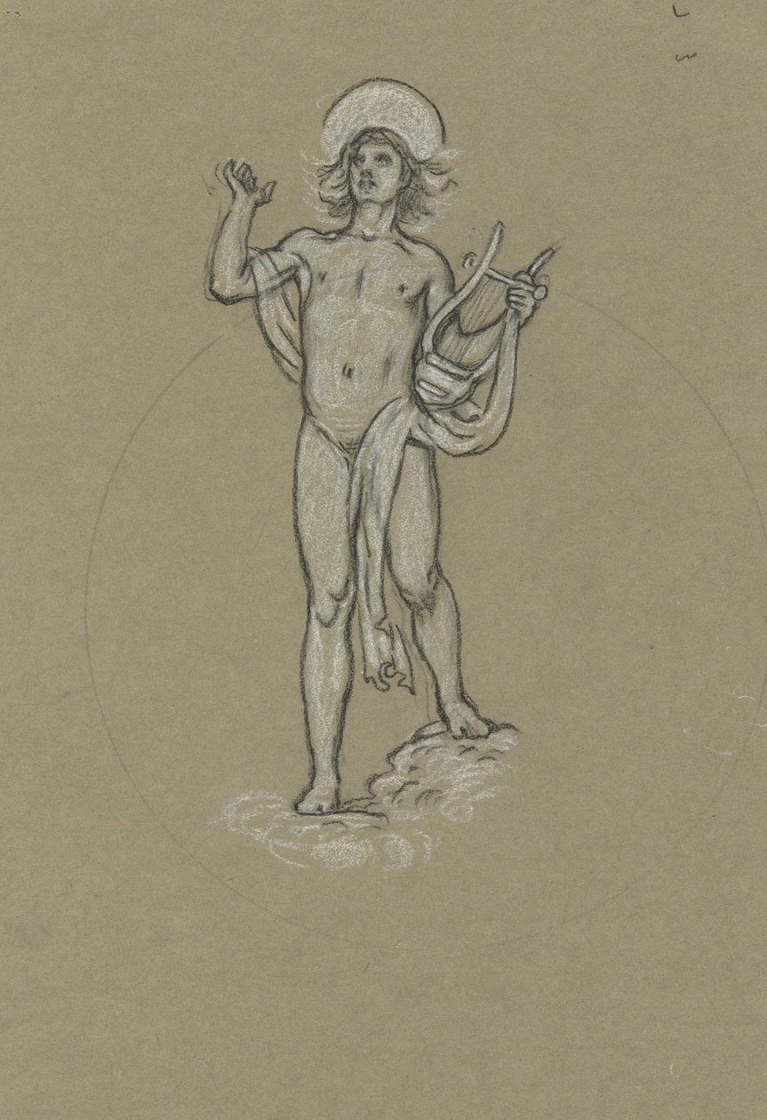 Studer for Apollo av Elihu Vedder