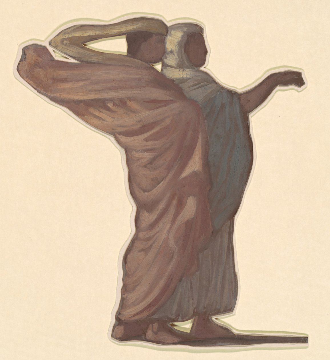 Studie for "Greek Girls Bathing" av Elihu Vedder