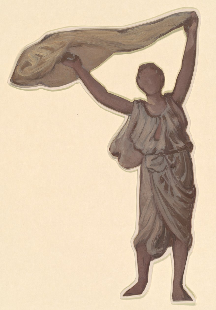 Studie for "Greek Girls Bathing" av Elihu Vedder