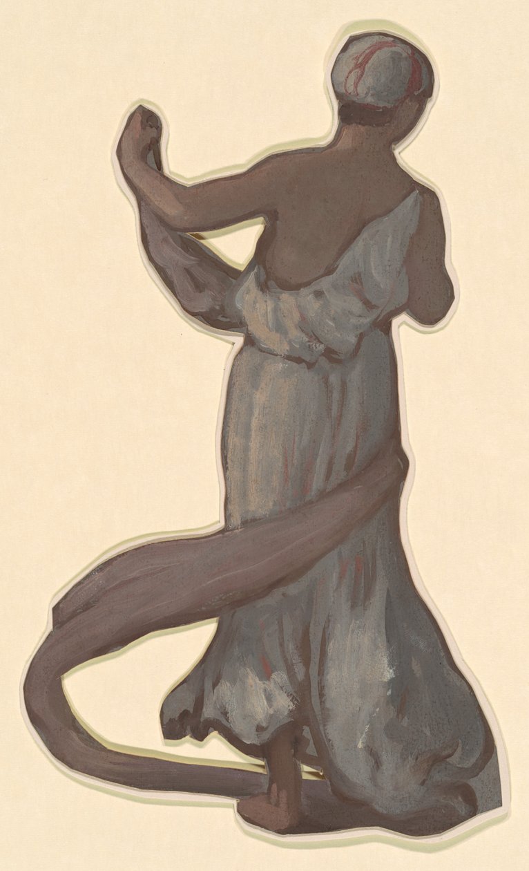 Studie for "Greek Girls Bathing" av Elihu Vedder