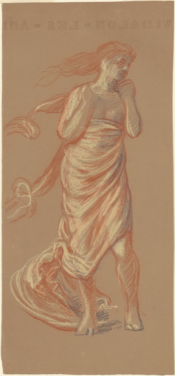 Studie for "Greek Girls Bathing" [recto] av Elihu Vedder