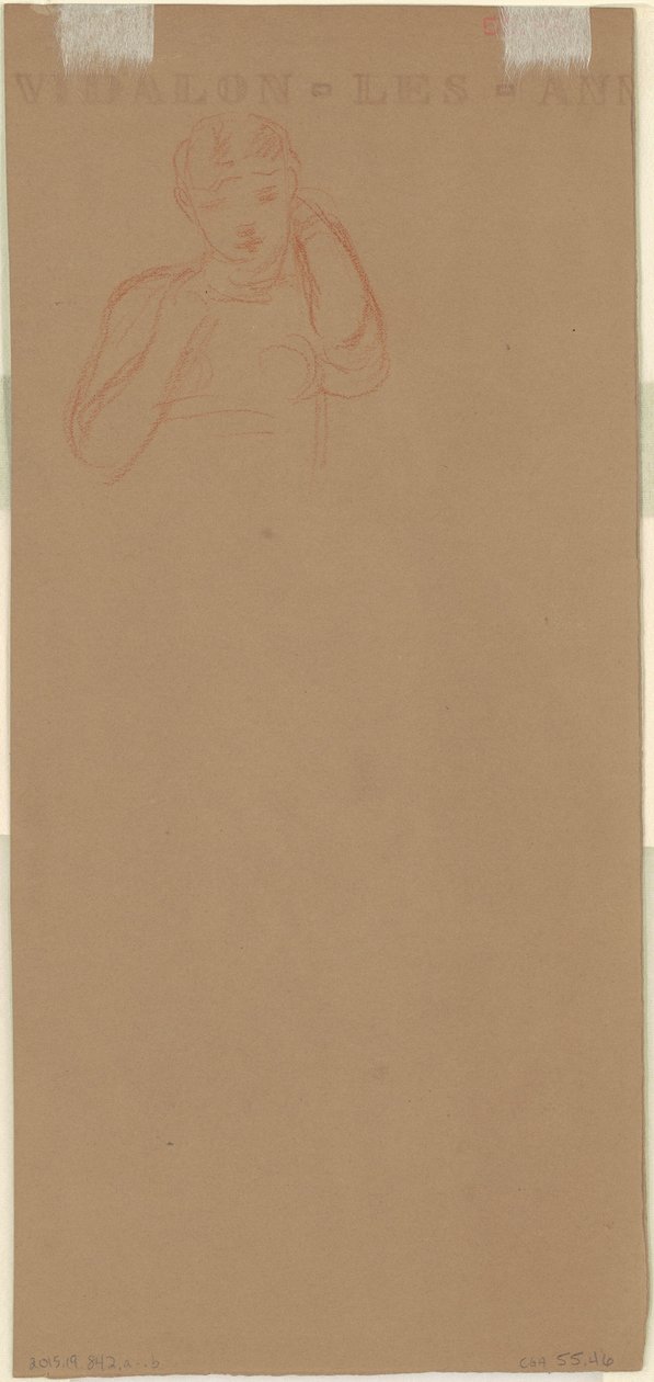 Studie for "Greek Girls Bathing" [verso] av Elihu Vedder