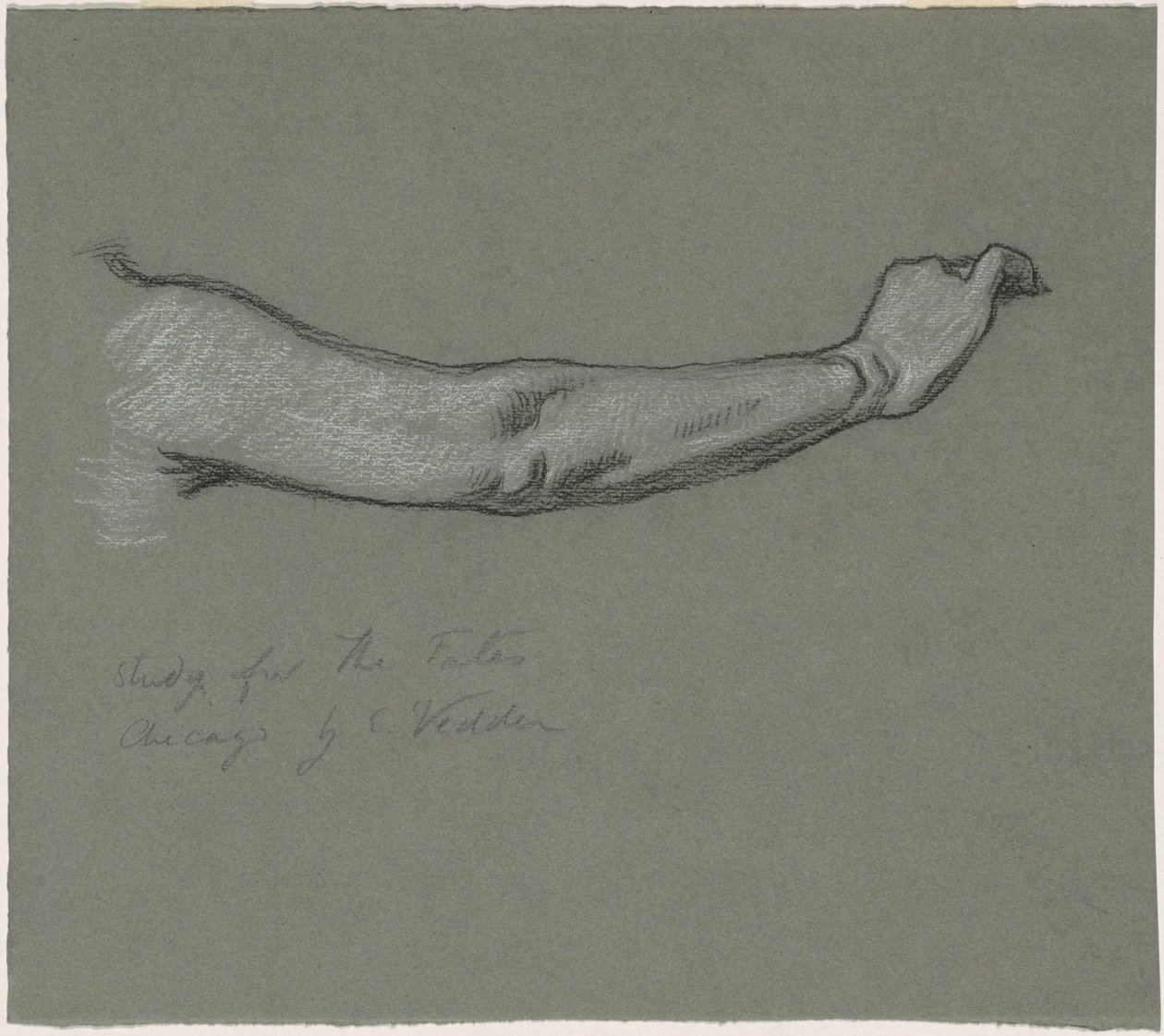 Studie for "The Fates Gathering in the Stars" av Elihu Vedder