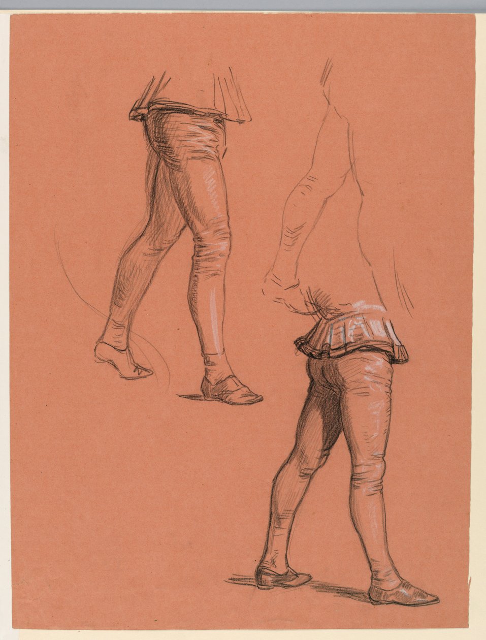 Studie for "Bryllupsprosesjon" av Elihu Vedder