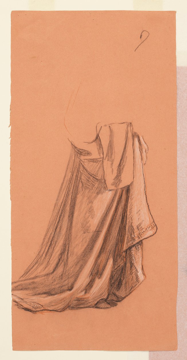 Studie for "Bryllupsprosesjon" av Elihu Vedder