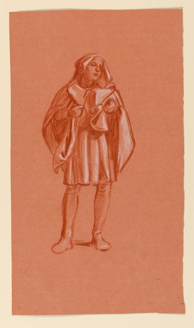 Studie for "Bryllupsprosesjon" av Elihu Vedder