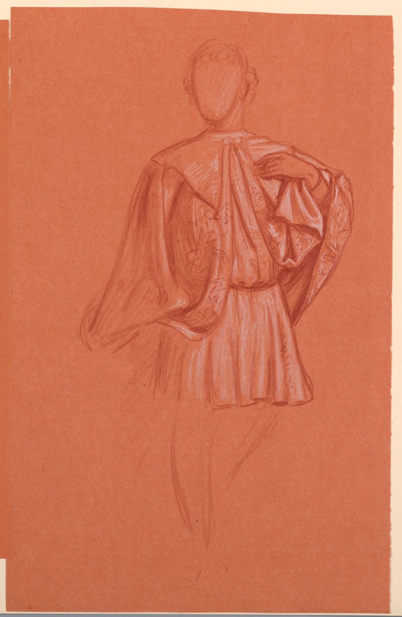 Studie av en utkledd figur av Elihu Vedder