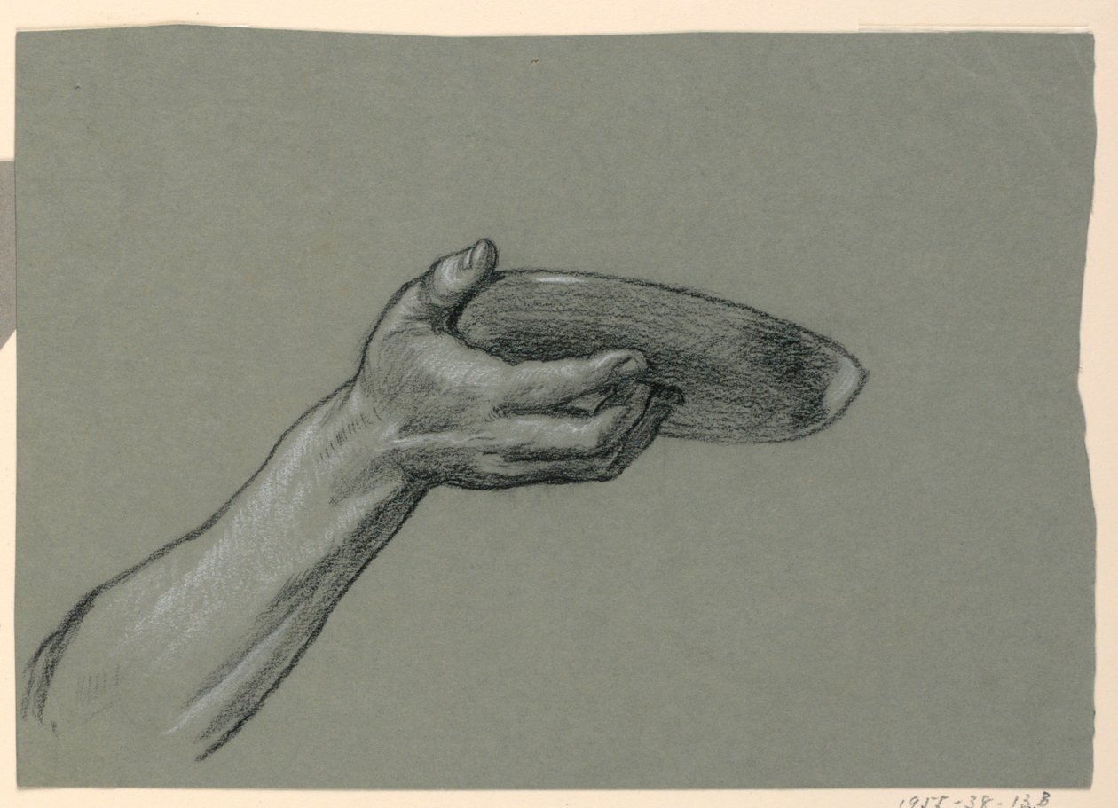 Studie av arm av Elihu Vedder