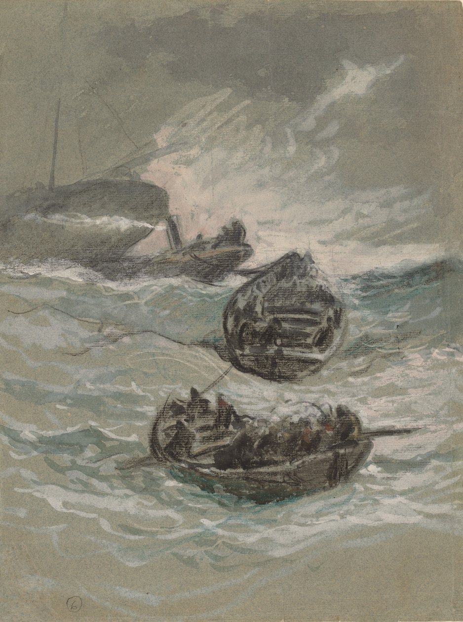 Forliset, ca. 1880. av Elihu Vedder