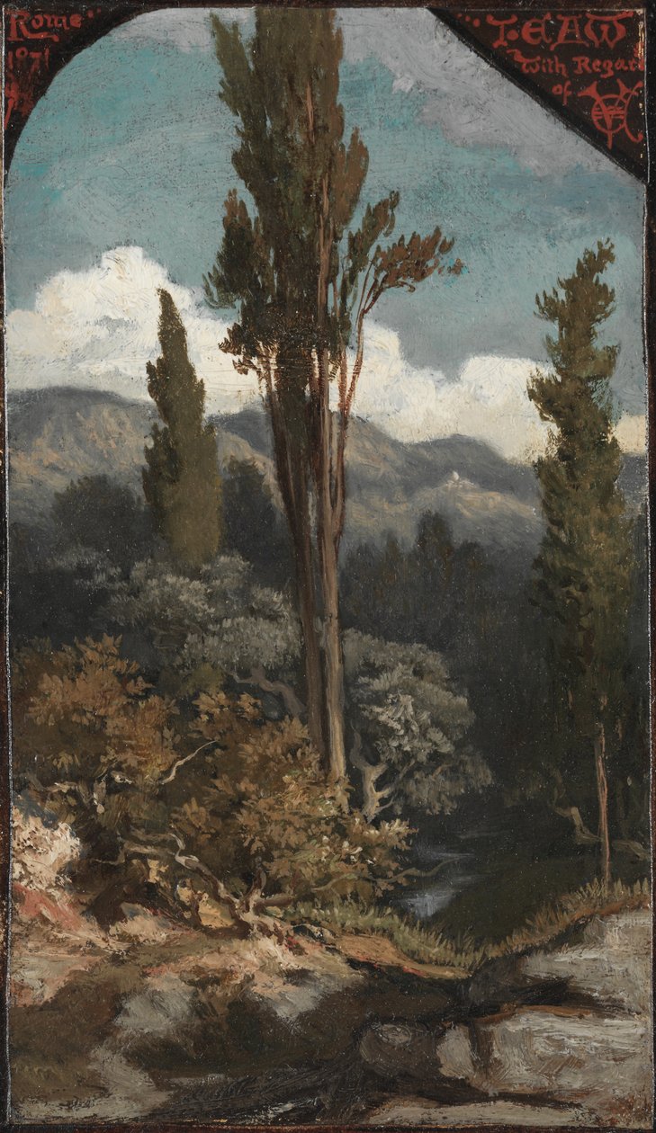 Tre trær: Italia av Elihu Vedder
