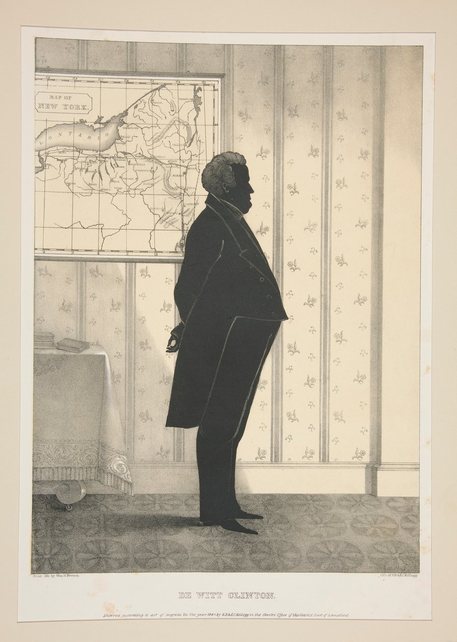 De Witt Clinton, fra et sett med 27 portretter av Elijah C. Kellogg