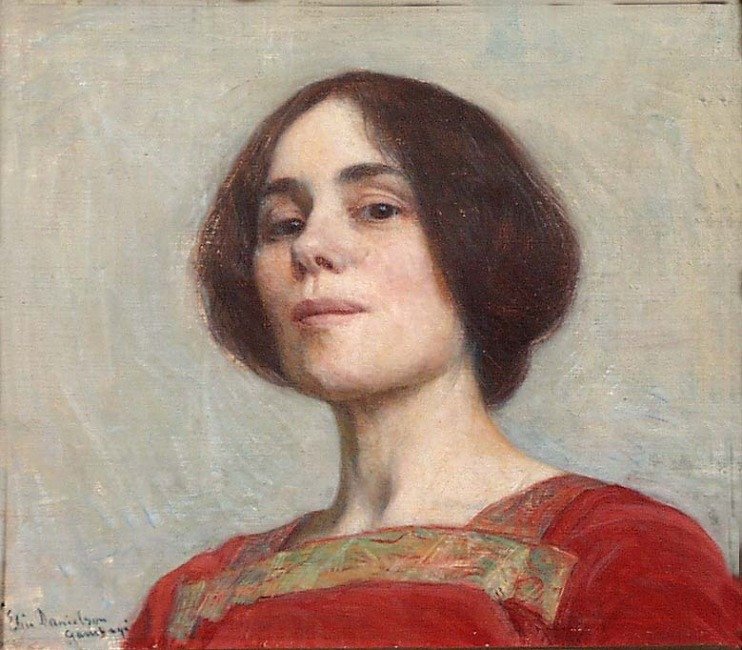 Selvportrett, 1903 av Elin Danielson Gambogi