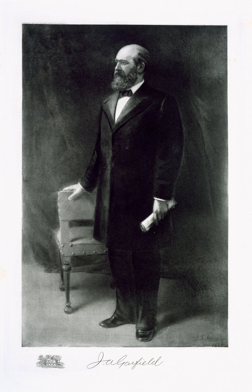 James A. Garfield, 20. president i USA, pub. 1901 (fotogravyr) av Eliphalet Frazer Andrews