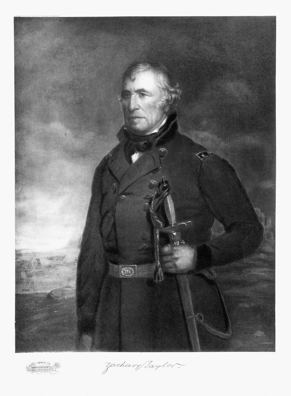 Zachary Taylor, 12. president i USA, pub. 1901 (fotogravyr) av Eliphalet Frazer Andrews