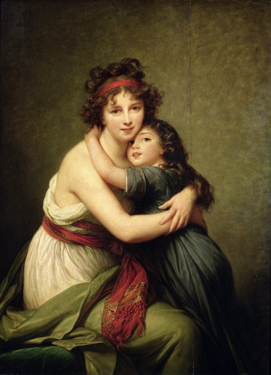 Madame Vigee-Lebrun og hennes datter, Jeanne-Lucie-Louise (1780-1819) 1789 av Elisabeth Louise Vigee Lebrun