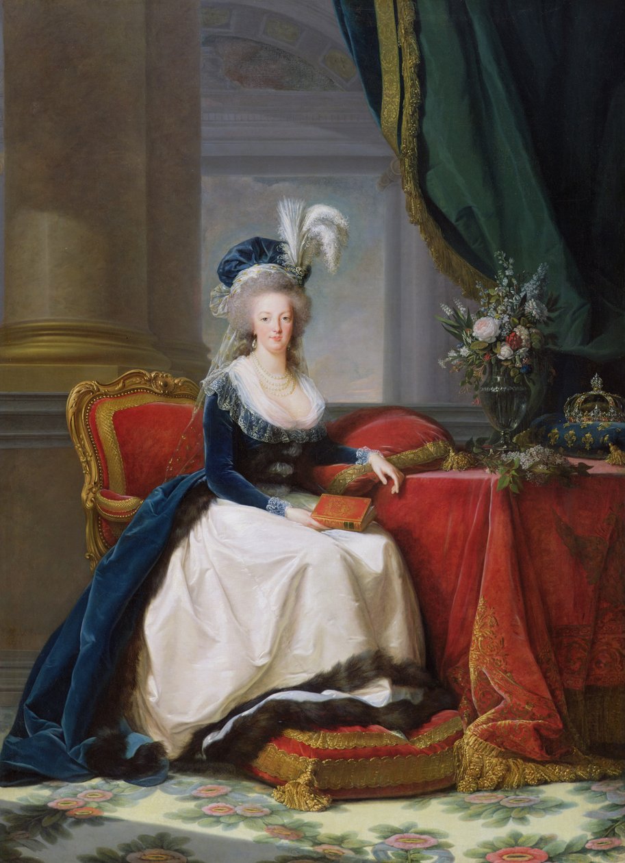 Marie-Antoinette (1755-93) 1788 av Elisabeth Louise Vigee Lebrun