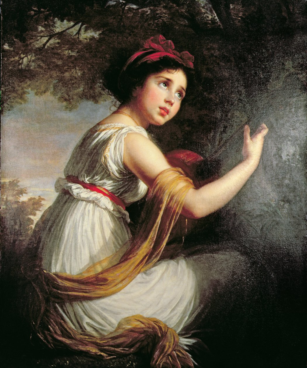 Portrett av Julie Le Brun, ca. 1797 av Elisabeth Louise Vigee Lebrun