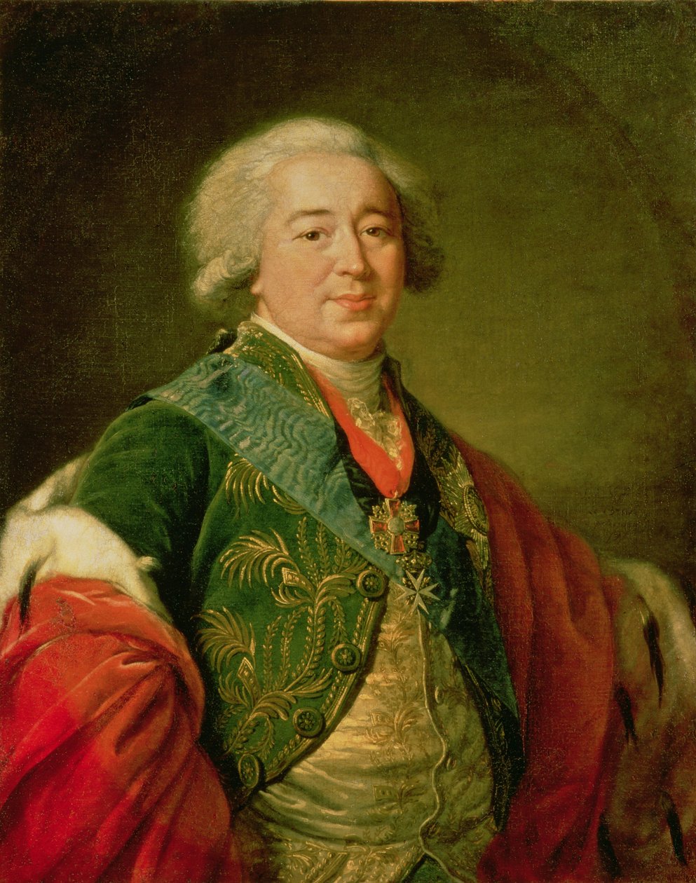 Portrett av prins Alexander Borisovich Kurakin (1752-1818), 1797 av Elisabeth Louise Vigee Lebrun