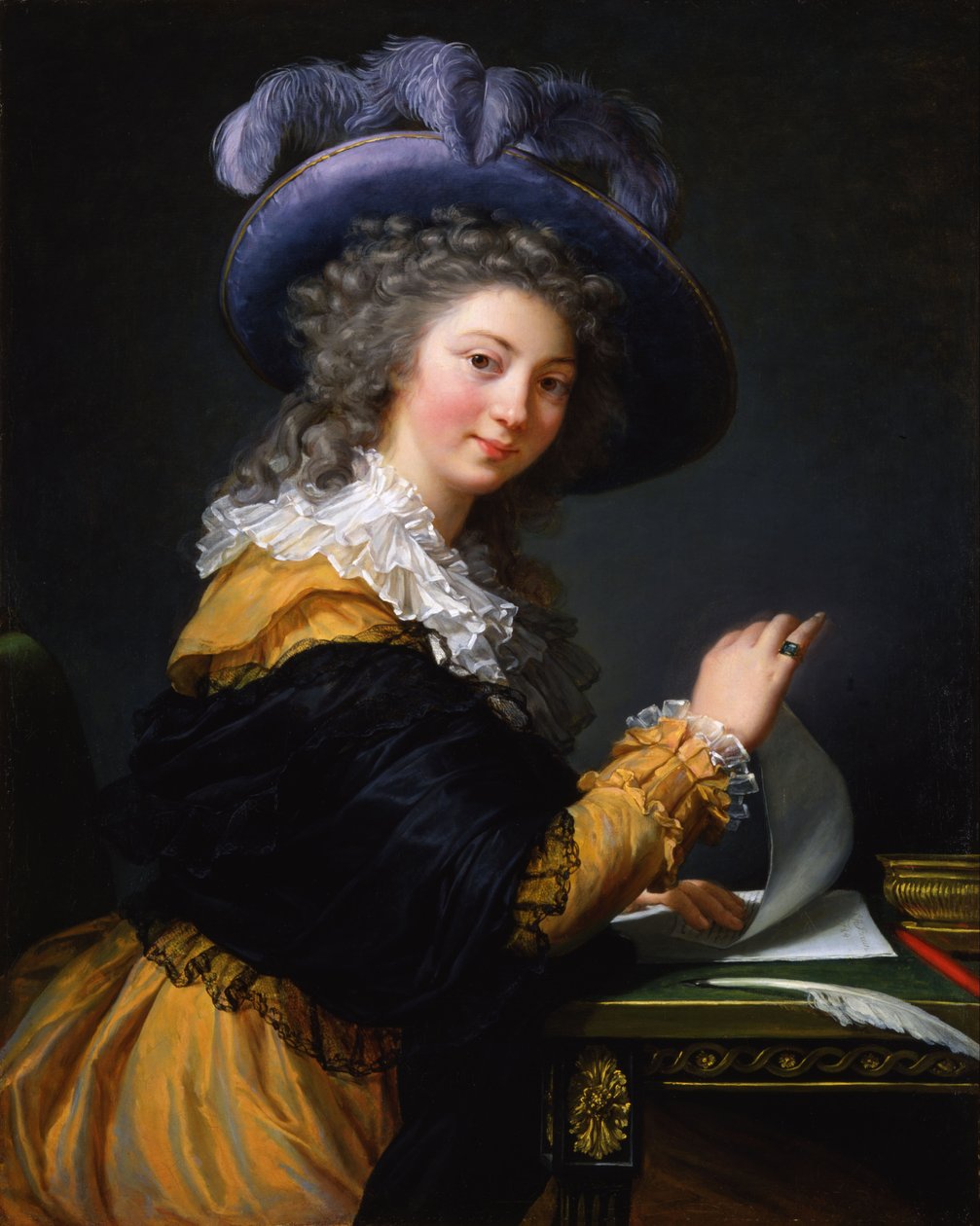 Portrett av grevinne av Ceres av Elisabeth Louise Vigee Lebrun