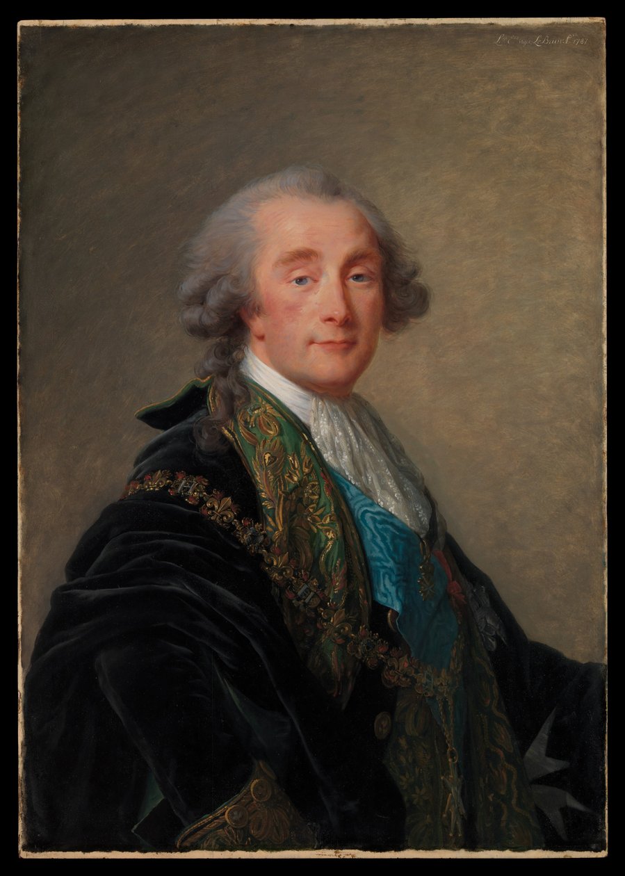 Alexander Charles Emmanuel de Crussol-Florensac (1743–1815) av Elisabeth Louise Vigee Lebrun