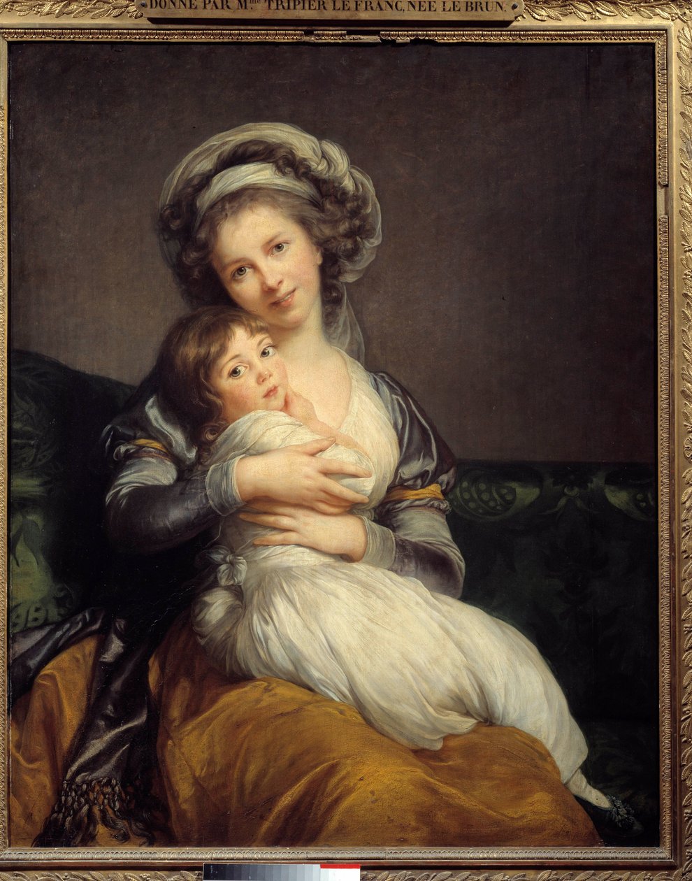Madame Vigee-Le Brun og hennes datter, Jeanne Marie-Louise (1780-1819) Maleri av Marie Elisabeth Louise Vigee Le brun (eller Vigee-Lebrun eller Vigee Lebrun) (1755-1842). 1789 søn. 1,05 x 0,84 Musee du Louvre, Paris - Madame Vigee-Le Brun og datteren henne av Elisabeth Louise Vigee Lebrun