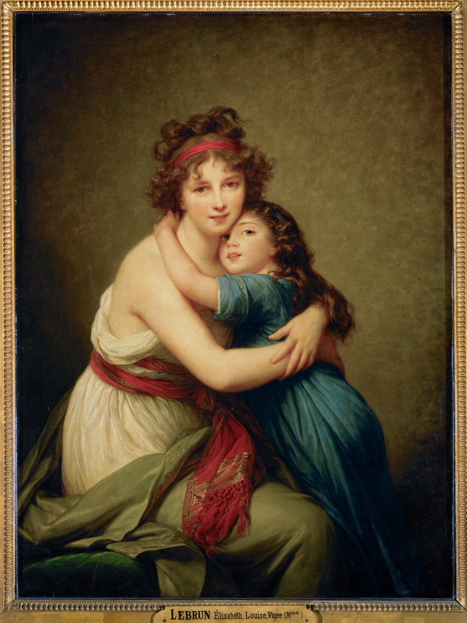 Madame Vigée-Le Brun og datteren Julie … av Elisabeth Louise Vigee-Lebrun