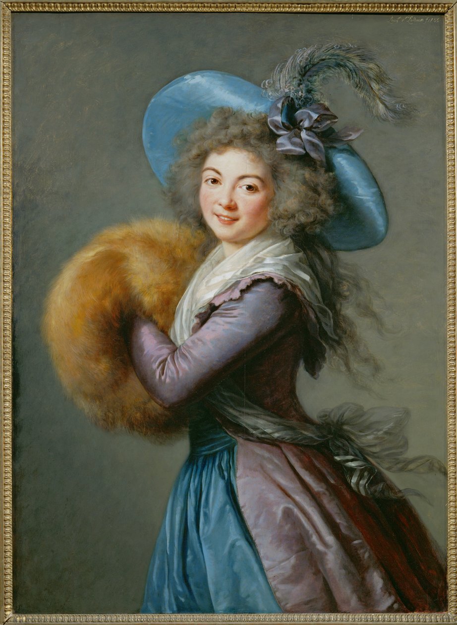 Fru Mole-Raymond (maleri på tre) av Elisabeth Louise Vigee-Lebrun
