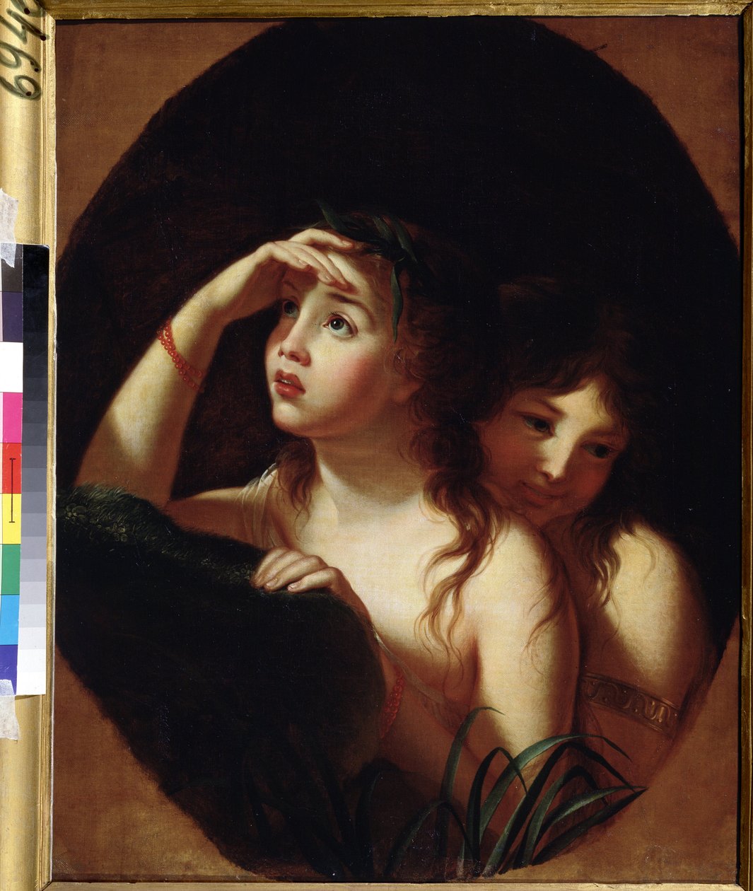 Naiads (Naiads). Maleri av Marie Louise Elisabeth Vigee Lebrun (Vigee-Lebrun) (1755-1842). Olje på lerret, 70 x 50 cm, sent 1780. Fransk kunst, rokokkokunst. A. Pushkin Museum of Fine Arts, Moskva. av Elisabeth Louise Vigee Lebrun