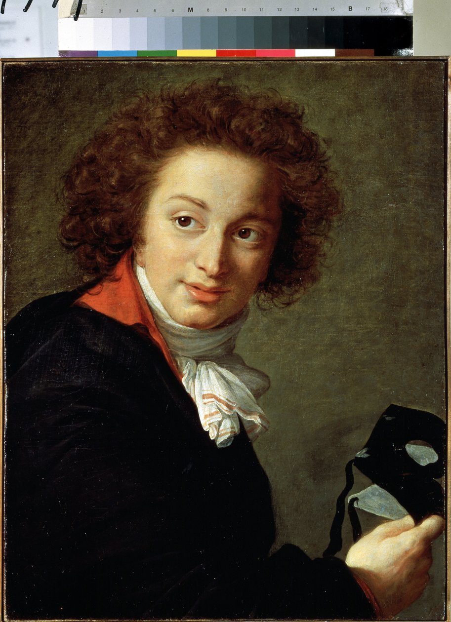 Portrett av grev Grigory Chernyshov med maske. Maleri av Marie Louise Elisabeth Vigee Lebrun (1755-1842). Olje på lerret, 56 x 44 cm av Elisabeth Louise Vigee Lebrun