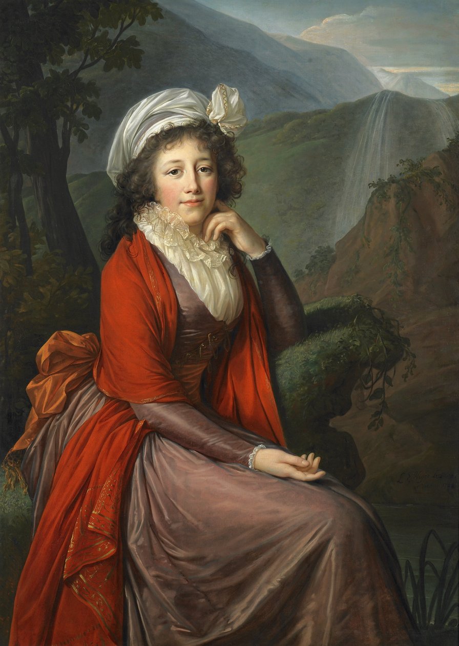 Portrett av grevinne Maria Theresia Bucquoi av Elisabeth Louise Vigee Lebrun