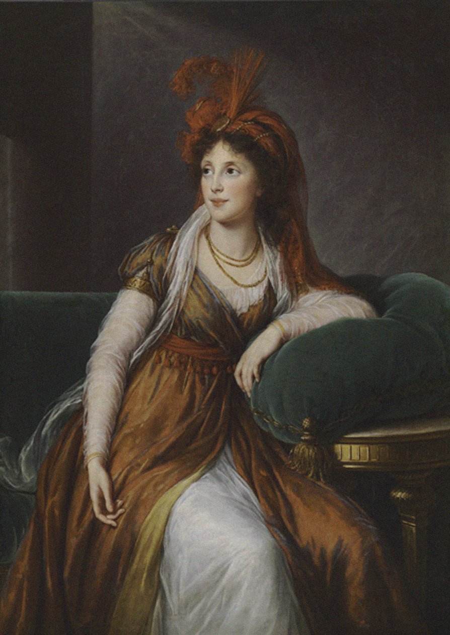 Grevinne Anna Alexandrovs Goethe, kneprinsesse Bagrashini-Gruzinskaya 1 - 6, av Elisabeth Louise Vigee Lebrun