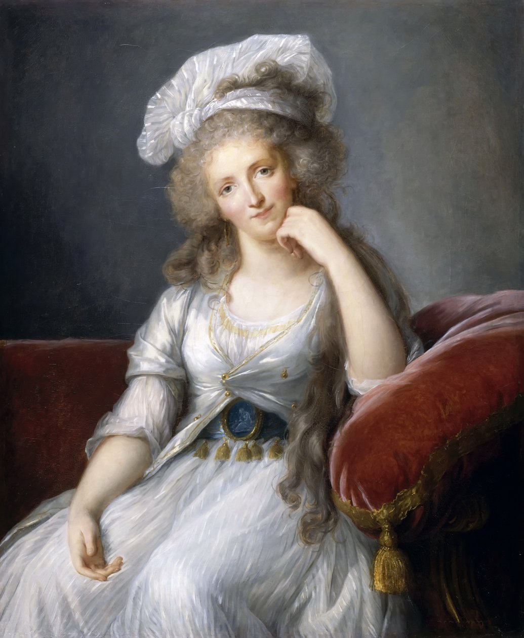 Louise Marie Adelaide de Bourbon-Penthièvre, hertuginne av Orleans av Elisabeth Louise Vigee Lebrun