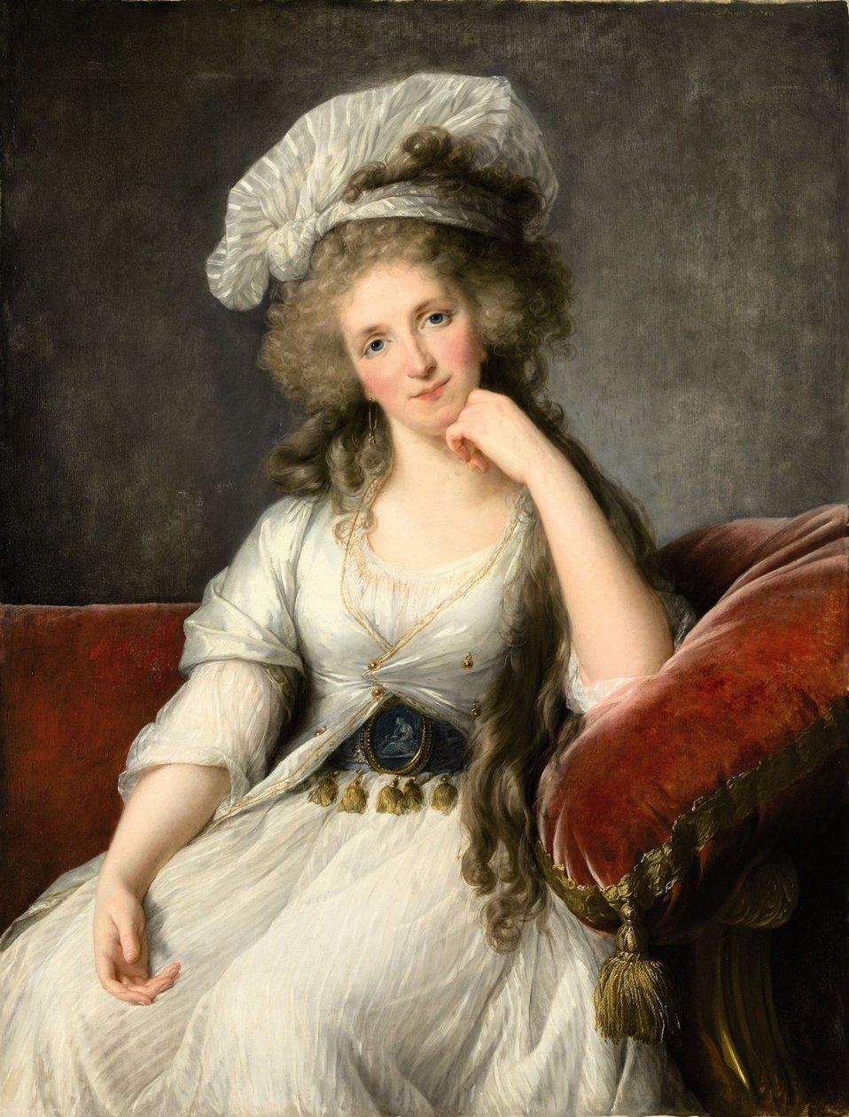 Louise Marie Adélaïde de Bourbon-Penthièvre, hertuginne av Orléans, 1789. av Elisabeth Louise Vigee Lebrun